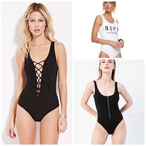 THREE Used Bodysuits